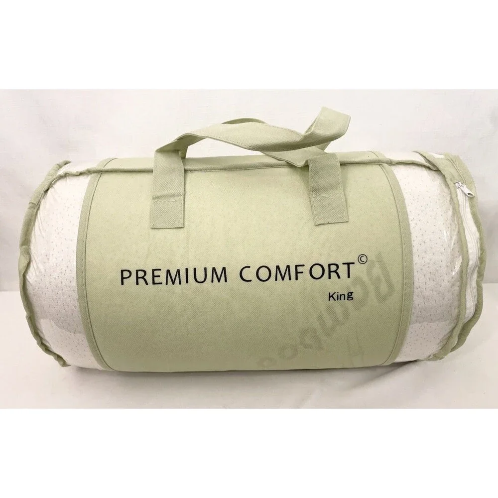 NEW Premium Comfort Bamboo King Size Memory Foam Pillow Top Bed Sleep